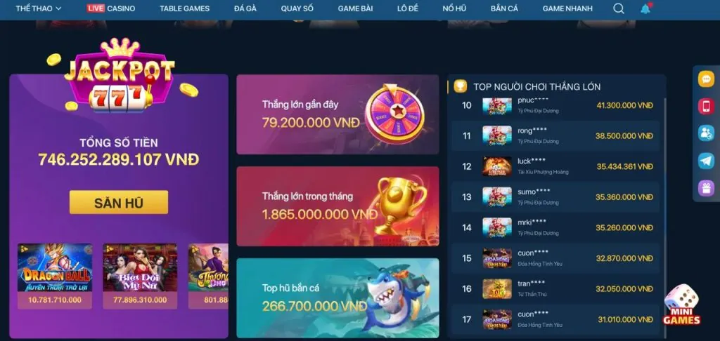 Khuyến mãi đặc biệt cho game bắn cá